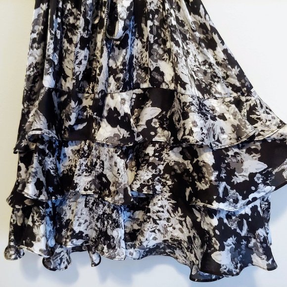Jacob Belted Ruffle Mini Dress, Sz M - Picture 3 of 11